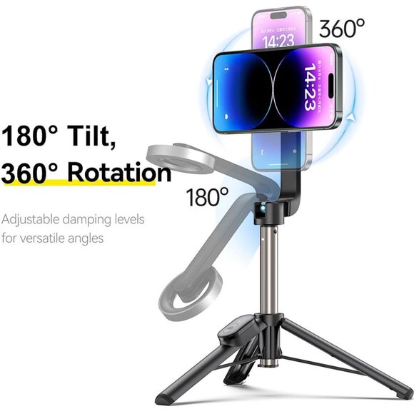 TELESIN MagSafe Selfie Stick Monopod & Tripod with Remote iPhone & Smartphones - Picture 11 of 12